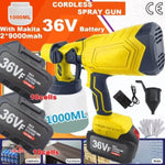 Cordless High Pressure Airless Spray Gun Paint Sprayer For Makita 36V Battery AU V201-SPRAY02YL8AU