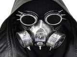 Steampunk Gas Mask Goggles Spikes Skeleton Warrior Death Mask Masquerade Cosplay Halloween Costume V1294-YM0717-10123671