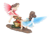 Fairy Statue Ornament Seesaw Figure Resin Realistic Figurine Decoration for Garden Home Living Room V1294-YM0710-3115230104211