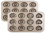 2-Pack Pans For Baking, 12 Cavity Heavy Duty Non-Stick Steel Doughnut Tray, Doughnut Bakeware V1369-AZ3-W-08541