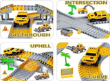 343 track-building sets, track-course - STEM learning toys, construction vehicles V1105-YAWJ-01