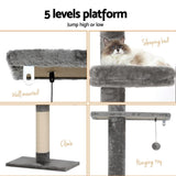 i.Pet Cat Tree 290cm Tower Scratching Post Scratcher Floor to Ceiling Cats Bed PET-CAT-POLE-GRWH