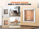 Pet Door, 33.7 x 50.9 cm Aluminum Frame with Lock and Flap System, Weatherproof Doggy Door, Easy to V952-MSCWMLMLHJ1PCF80QV0