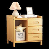 Bamboo Bedside Table Nightstand Storage Bedroom Sofa Side Stand V63-838001