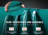 PVC Waterproof Tarp, 16.5 x 29.5 ft Heavy Duty PVC Tarpaulin, Tear-Proof and Weather-Proof, with V952-FSBLSPVCPVC59AFTUV0