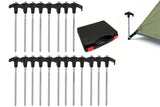 20PCS Galvanized Steel Camping Tent Pegs Ground Stakes for Hiking Outdoors V1308-DSZKI-211