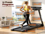Everfit Treadmill Electric Home Gym Fitness Exercise Fully Foldable 450mm Black TMILL-CHI-450-M610-BK
