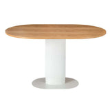 Clara Gather Round Oval Dining Table V264-DNT-415C-NTR-13M