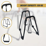 Heavy Duty Parallette Bars Push Up & Core Strength Training Stands for Home Gym V63-824011