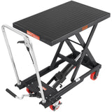Hydraulic Lift Table Cart, 330lbs Capacity 28.5" Lifting Height, Manual Single Scissor Lift Table V952-DJYYSJPTCHS4JSQNFV0