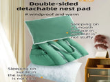 Green 2-in-1 Fluffy Travel Cat Bed & Car Safety Seat - Enclosed Windproof Pet Carrier with V888-ELOSUNG45811