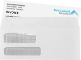 500 No. 9 Flip and Seal Double Window Security Envelopes - Designed for Quickbooks Invoices and V1258-DP02-C-1405