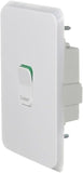 Schneider Electric Clipsal 45A 250V Double Pole Cooking Appliance Isolator Switch, Vivid White V1202-V1-CLI3041D45VW