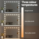 Embellir Makeup Mirror 80x58cm Hollywood Vanity with LED Light Tabletop Wall MM-E-FRAMELS-5880-WH