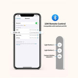 LED Portable Phone Holder Stand Wireless Remote Dimmable Selfie Fill Light Lamp White V201-PM001WH-AU