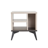 Lamp Table 3 Open Storage Cabinet MDF in Champagne Colour V43-LT-MAXL