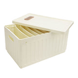Foldable Closet Organizer 9 Grids Wardrobe Clothing Storage Bin with Lid Washable Stackable Folding V1294-YM0901-3117240180411