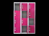 12-Door Locker for Office Gym Shed School Home Storage - 3-Digit Combination Lock V63-838911