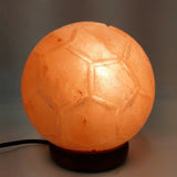 12V 12W Soccer Himalayan Pink Salt Lamp Carved Ball Rock Crystal Light Bulb On/Off V238-SUPDZ-32769933803600