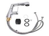 Pull Down Kitchen Faucet Stylish Electroplating Universal Telescopic Hose Kitchen Sink Faucet with V1294-YM0901-3112240036811