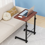 Artiss Laptop Desk Table Adjustable 60CM Dark Wood LA-DESK-60-DW