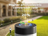 Solar LED Garden Pathway Silver Cool White Outdoor Landscape Lamp Waterproof with Automatic V1358-D132-QAZMLP0006