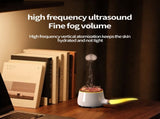 Pipe-Shaped Aromatherapy Humidifier with LED Flame & Mist USB Desk Diffuser for Home, Office, V1107-CS-XXJSQ