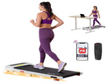 Everfit Treadmill Electric Walking Pad with Incline Under Desk Home Gym White TMILL-400-INC-WH
