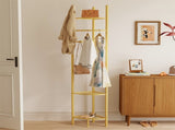 Fin Heavy Duty Clothes Stand Space-Saving Corner Coat Hat Shoes Rack Bedroom V767-JJ-ZY1123-G1