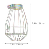 9Pcs Industrial Light Bulb Cage Metal Lamp Shade Guard Heat Isolation for Home V1366-AZ2-W-21622