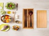 Wooden Cutlery Box with Lid, Small Drawer Organizer Kitchen, in for Spoon Utensil Chopsticks Kitchen V1259-DP01-A-825