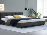Artiss Bed Frame Queen Size Charcoal TINO BFRAME-H-TINO-Q-CA-AB