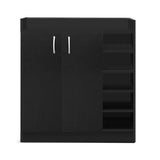 Artiss Shoe Rack Cabinet 21 Pairs Adjustable Shelves Black Clair FURNI-SHOE-21-BK-AB