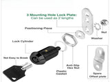 5 Pack Cabinet Locks With Keys, Keyed Alike RV Storage Door Camper Toolbox Cam Locks, 1 in V1237-MS-724-081