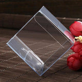 20 Piece Pack -PVC Clear See Through Plastic 15cm Square Cube Box - Large Bomboniere Product V382-20PVC15X15X15