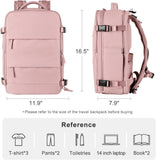 42L Travel Backpack Cabin Bag Hand Luggage Flight with Dry Wet Sorting, 42 x 30 x 20 cm, Pink V1188-MS-325-0357