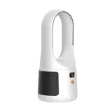 Bladeless Desk Fan Quiet 3 Speed Adjustaable Digital Display Cool Fan for Office Home White V1263-JX-7208