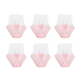 100Pcs Triangular Cake Holder Box Transparent PET Food Cupcake Packaging ContainerPink V1294-YM0901-3118210044312