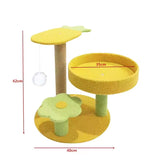 Pineapple Pineapple Cat Tree with Scratching Post & Cozy Perch - Multi-Level Cat Tower with Flower V888-ELOSUNG48750