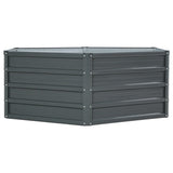 Green Fingers 2x Garden Bed 130x130x46cm Planter Box Raised Container Galvanised GARDEN-ALUMGR-13-FC2