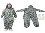 Double Zippers One Piece Bee Suit Beekeeping Protective Clothes with for Beekeeper V1294-YM0901-3111200086812