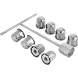 Polished 19.5" 10 Lug Wheel Simulators Stainless Steel Bolt Kit Hubcap Kit Fit for 2005-2020 Ford V952-19.5CBXGLGG000001V0