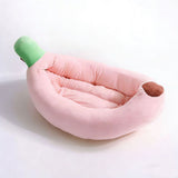 Banana-Shaped Pet Bed Removable Washable Pet Bed Small Medium Dog Bed Cat Bed - Green - Size 95-45CM V1106-136-16977-GRN-95-45CM
