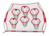 2438.4x2438.4mm Football Trainer Throwing Net, Training Throwing Target Practice Net with 6 Target V952-GLQW88YC6KXWLAMWO001V0