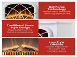 Dimplex 2kW Ritz White Optiflame Portable Electric Fire Stove RITZ20W
