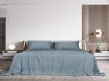 Dreamz 4pcs Queen Size 100% Bamboo Bed Sheet Set in Grey Colour BED1016-Q-GY