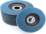 Compartment Blue 10 Pieces 125 Mm Grain 73 Stainless Steel Abrasive Flap V1188-MS-227-1655