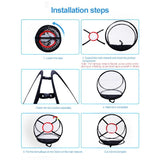 Foldable Golf Practice Net - 54X65Cm - Cutting Rod Design PRL-56326741YZ