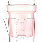 Self-Watering Square Seedling Pot with Adjustable Humidity Dome Semi-Transparent Pink Plastic V1341-ZY-SX33ZBRR-10PCS