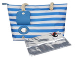 Beach Wine Tote with Insulated Bladder Bags, Leakproof Carrier for 1 Bottles, Perfect for Travel, V1192-AZ-W-0960